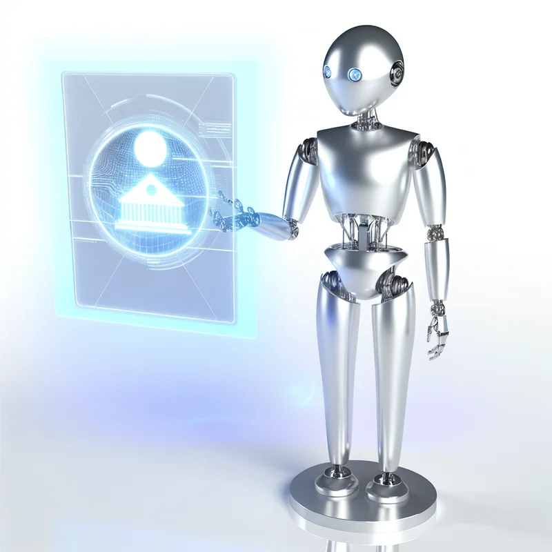 A visual representation of Harnessing AI for Government: Transforming the Public Sector with Artificial Intelligence featuring AI technologies and industry-specific elements.