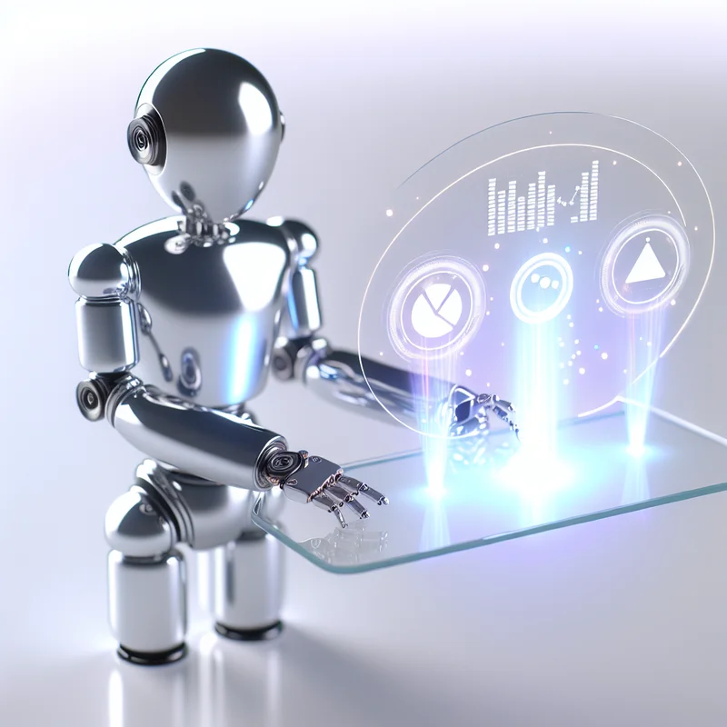 A visual representation of Leveraging AI for Marketing: Strategies, Tools, and Best Practices featuring AI technologies and industry-specific elements.